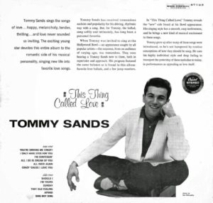 Tommy Sands - This Thing Called Love - back